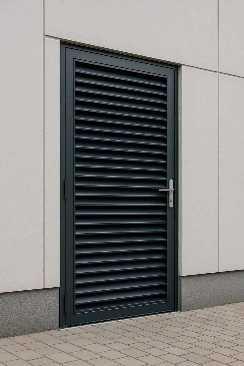 steel louvred doors - professional steel doors available in lancaster from UK manufacturers